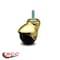 Service Caster 2 Inch Bright Brass Hooded 3/8 Inch Threaded Stem Ball Casters SCC, 5PK SCC-TS01S20-POS-BB-38-5 - alternate 3